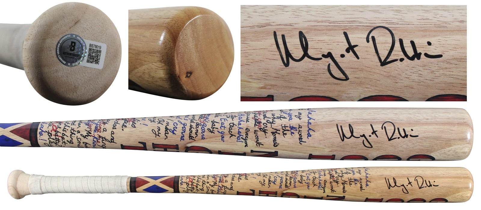 Margot Robbie Suicide Squad Authentic Signed Blonde Replica Baseball Bat BAS