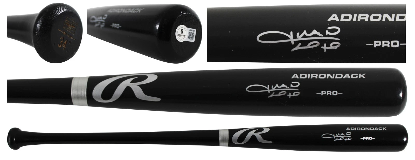 Mets Juan Soto Authentic Signed Black Rawlings Adirondack Baseball Bat BAS