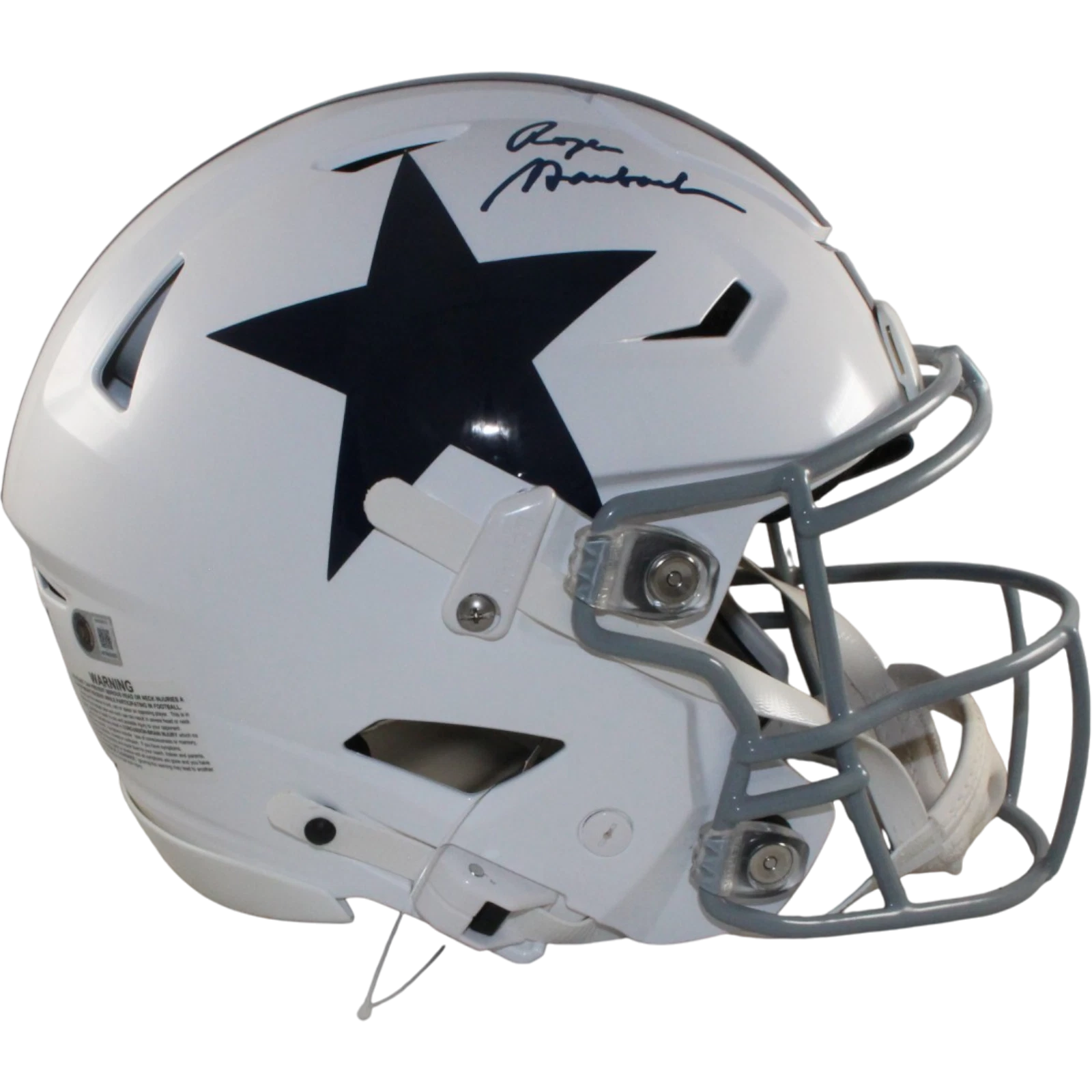 Roger Staubach Autographed Dallas Cowboys SpeedFlex TB Helmet Beckett 57304