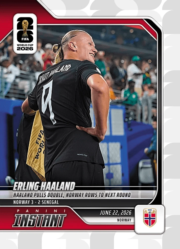 2026 Panini Instant FIFA World Cup Erling Haaland #95 Norway Soccer Card