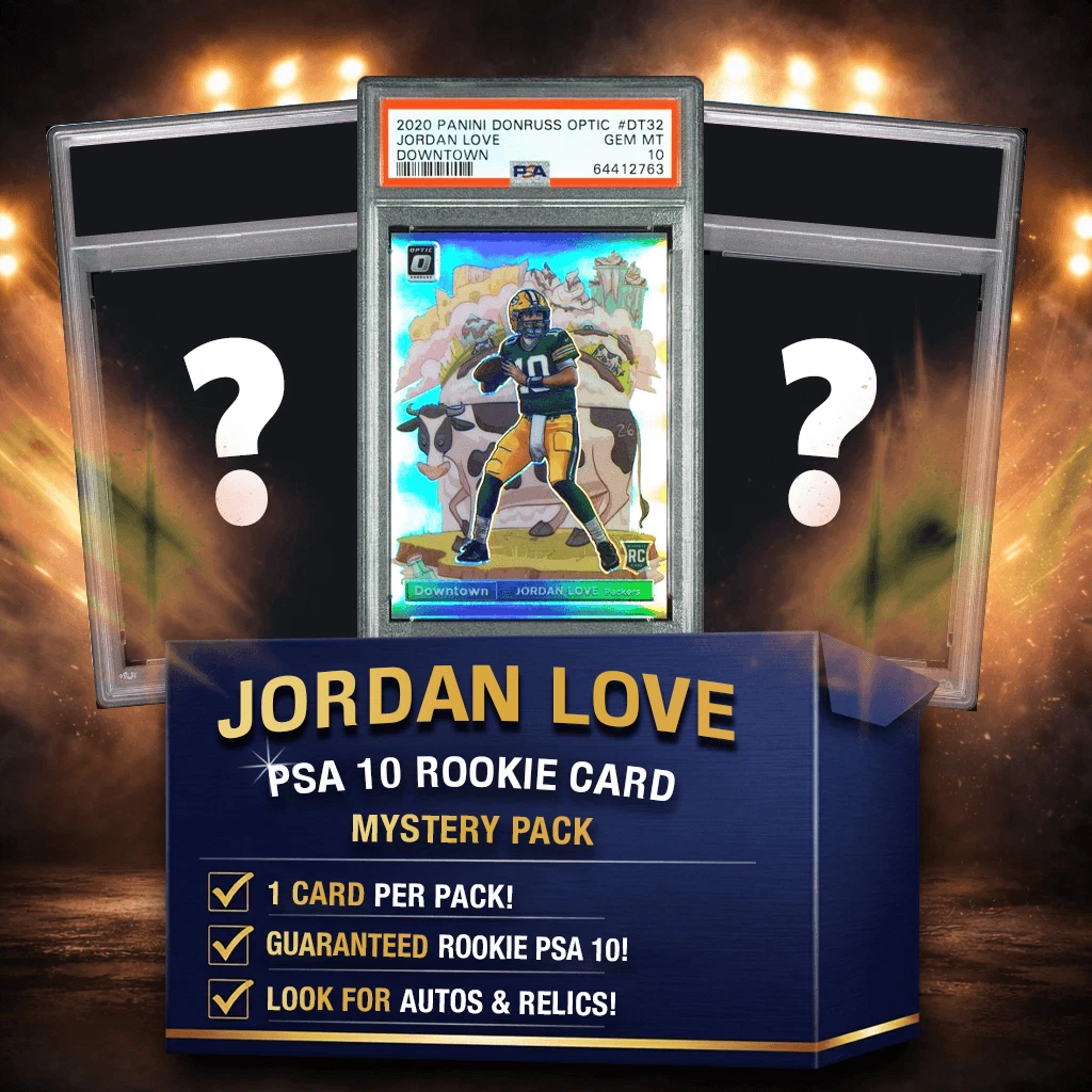 Jordan Love PSA 10 Graded Rookie Football Card Mystery Box