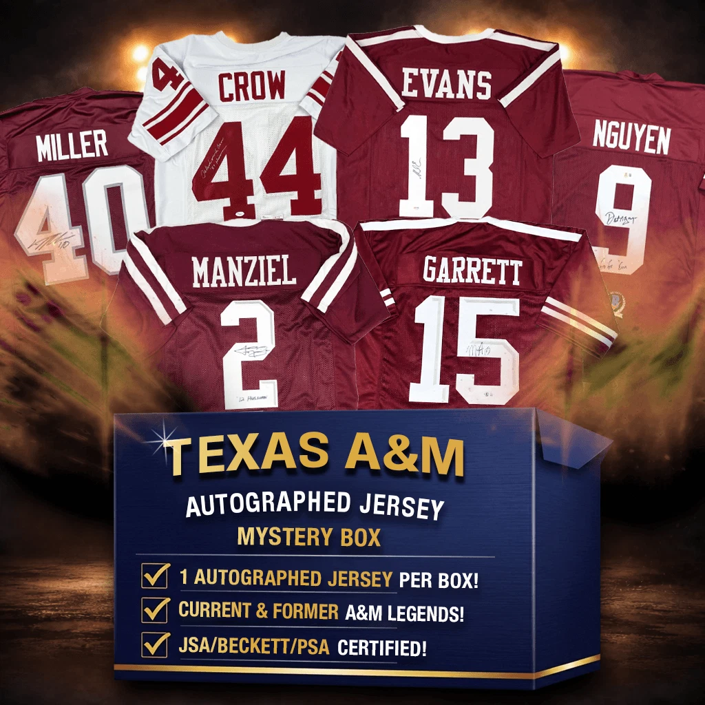 Autographed/Signed Texas A&M Football Jersey Mystery Box PSA JSA BAS COA