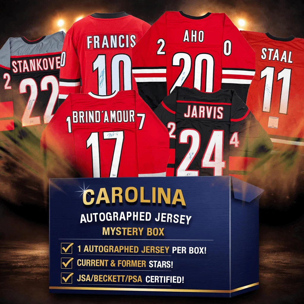 Autographed/Signed Carolina Hockey Jersey Mystery Box PSA JSA BAS COA