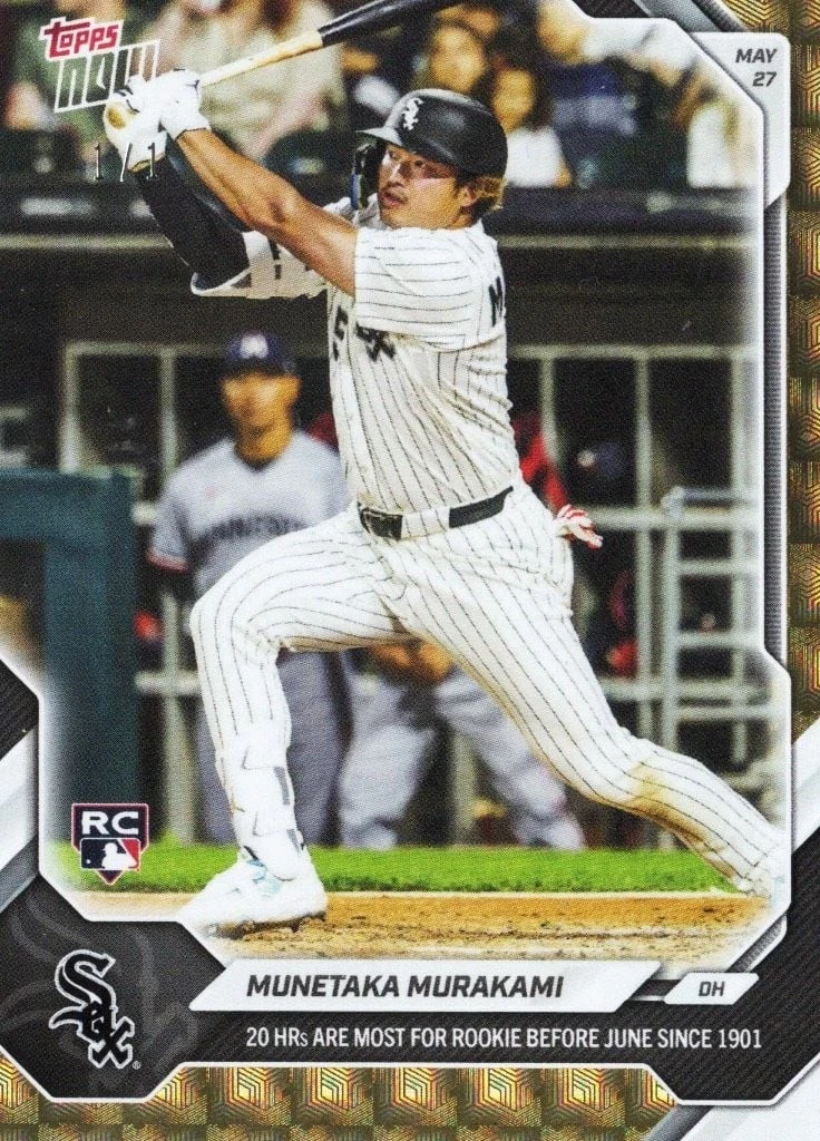2026 Topps Now Munetaka Murakami #257 Foilfractor 1/1 Rookie Baseball Card