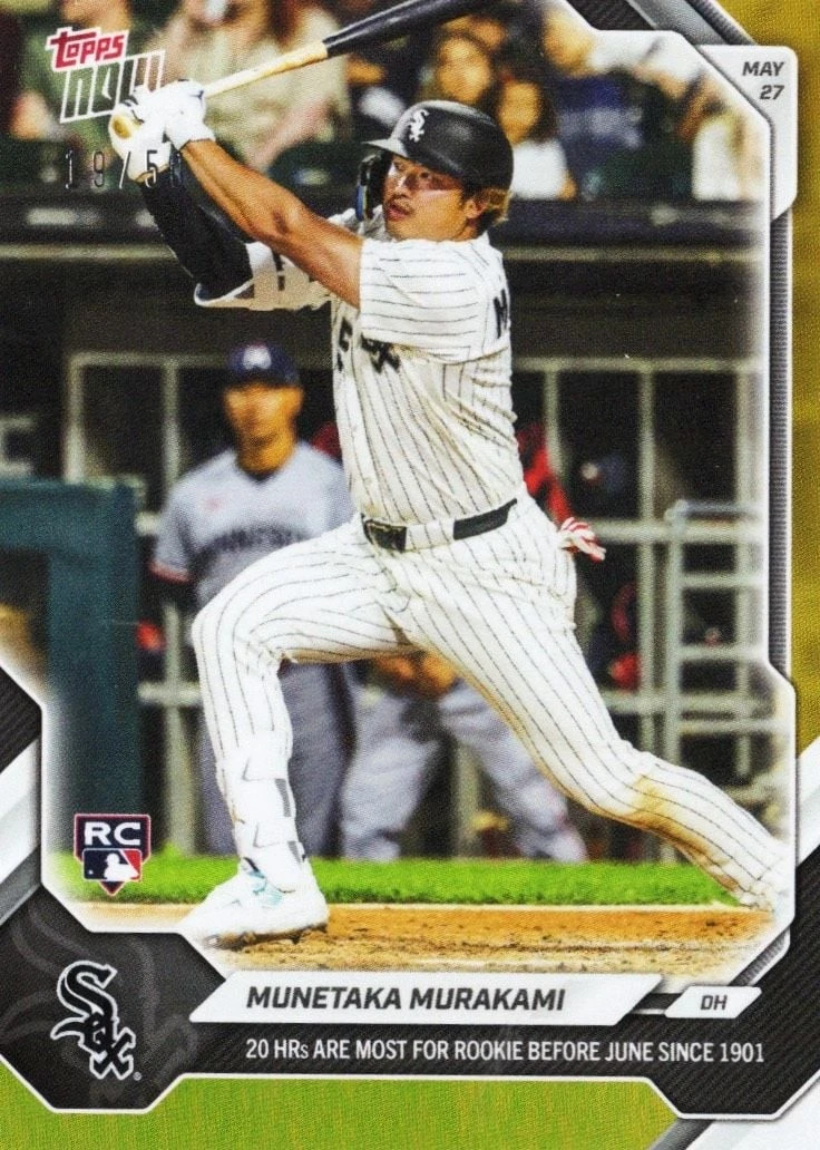 2026 Topps Now Munetaka Murakami #257 Gold Foil /50 Rookie RC Baseball Card