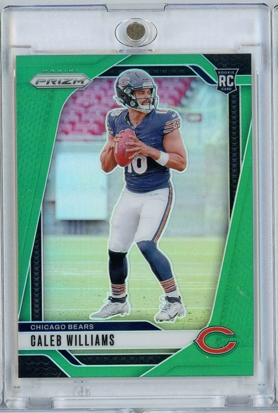 2024 Panini Prizm Caleb Williams #301 Green Prizm Rookie RC Football Card