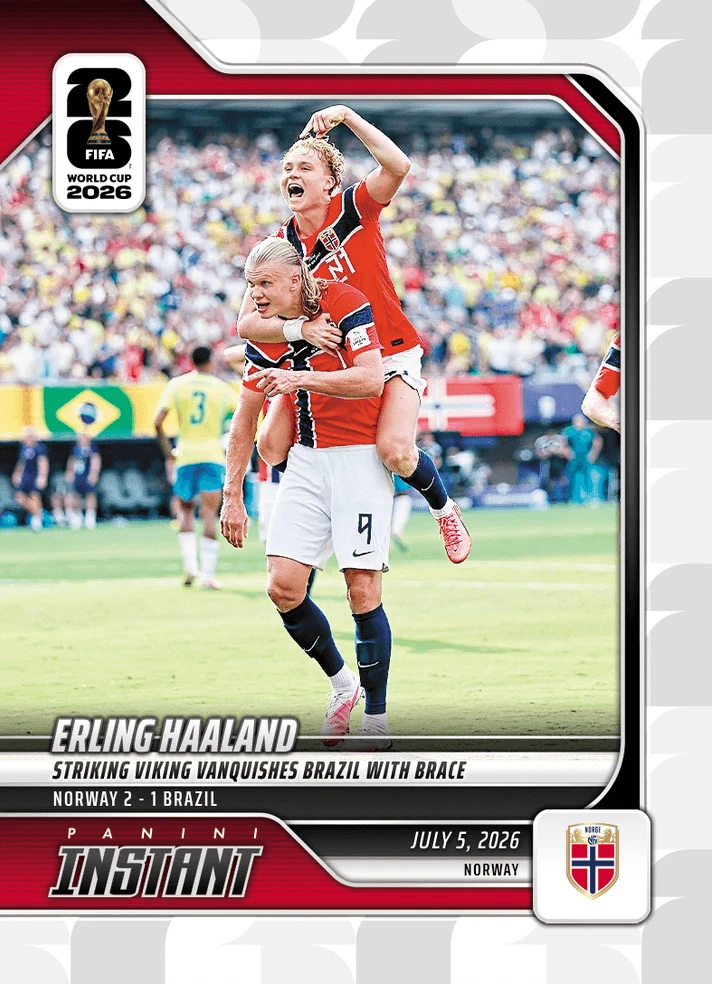 2026 Panini Instant FIFA World Cup Erling Haaland #205 Norway Soccer Card