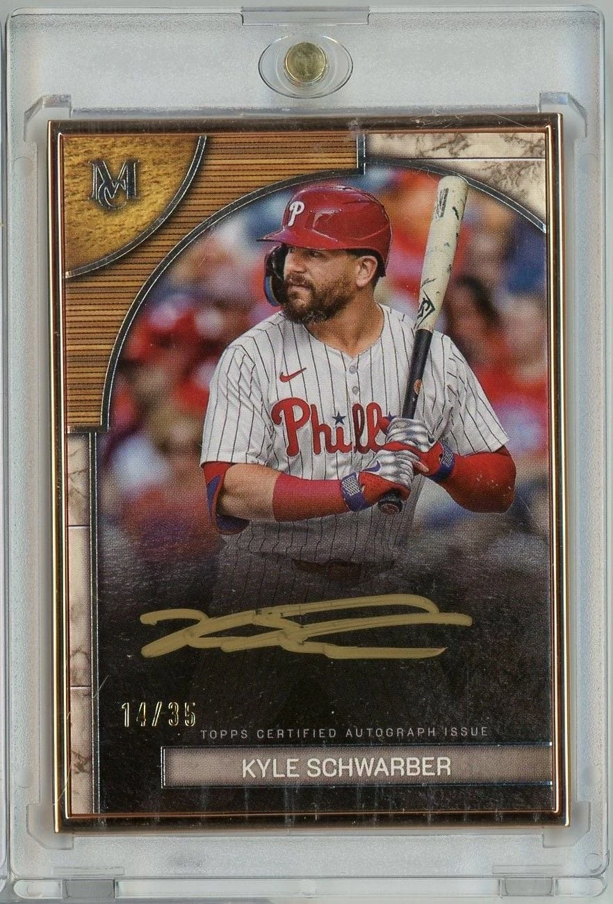 2025 Topps Museum Collection Kyle Schwarber #FMAKS Auto /35 Baseball Card