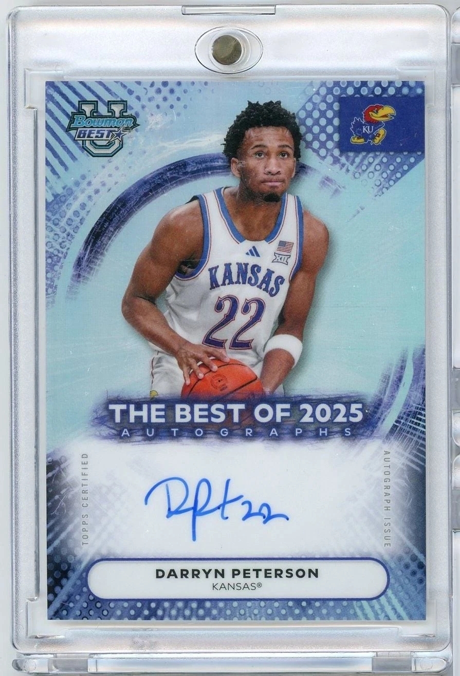 2025 Bowman U Best Darryn Peterson #BADP Best of 2025 Refractor Auto RC