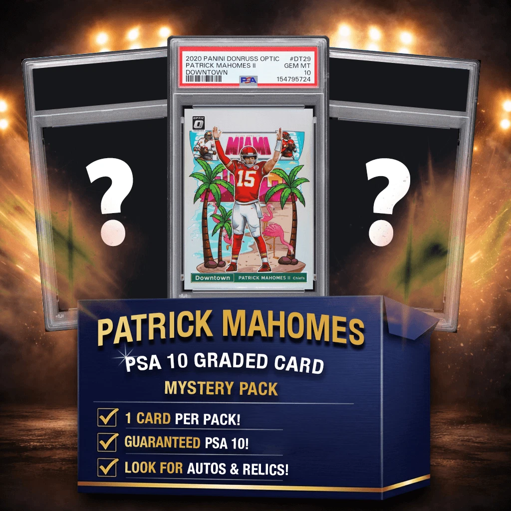 Patrick Mahomes PSA 10 Graded Football Card Mystery Box