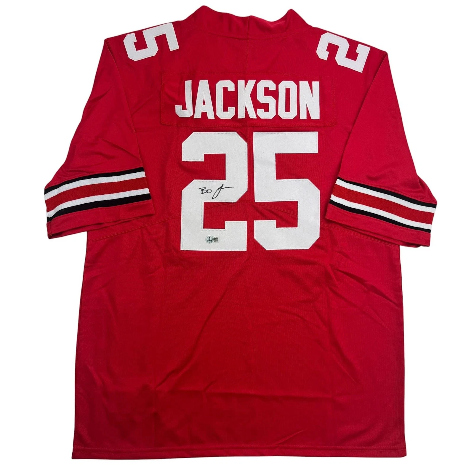 Autographed/Signed Bo Jackson Ohio State Red College Jersey BAS COA