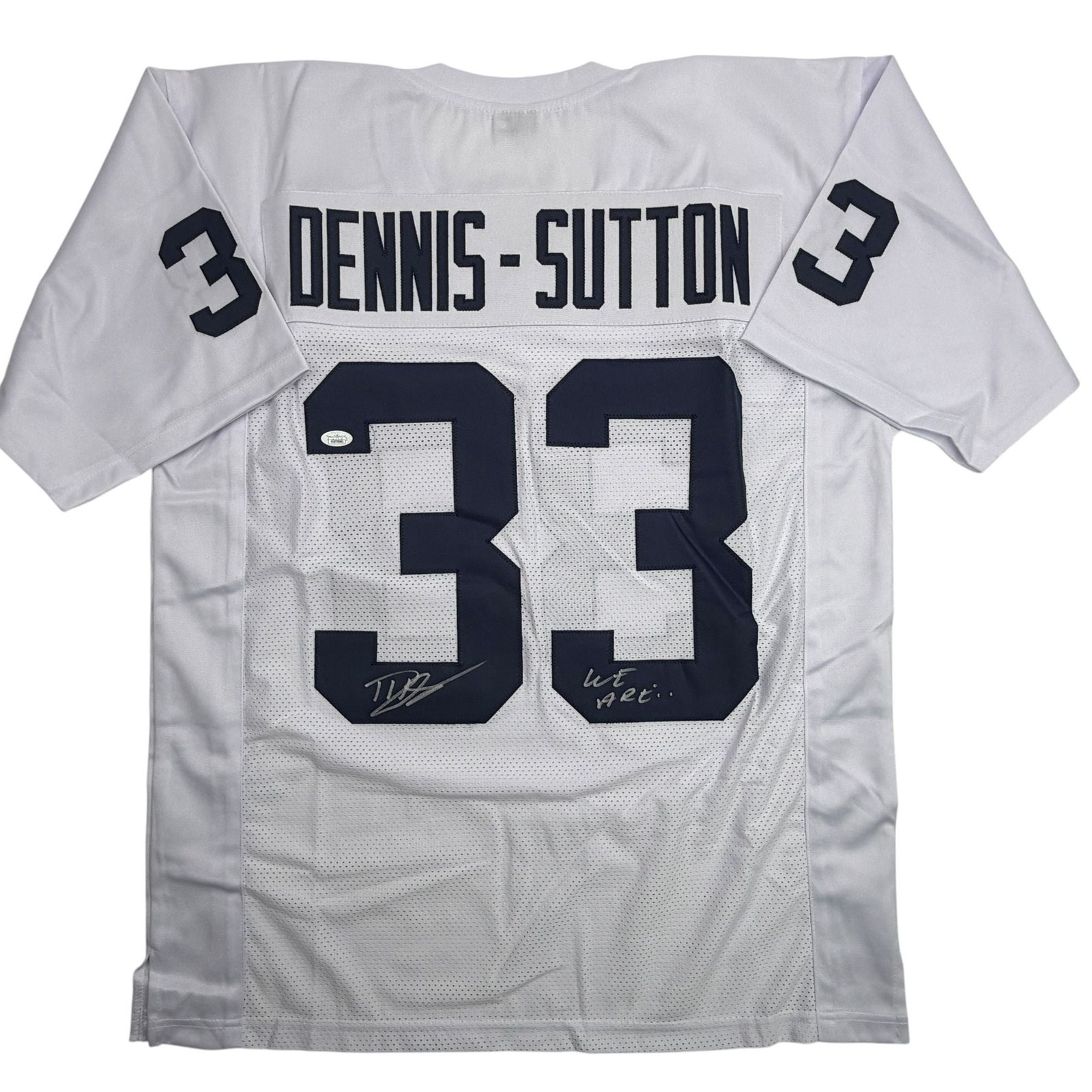Autographed/Signed Dani Dennis-Sutton Penn State White Jersey JSA COA