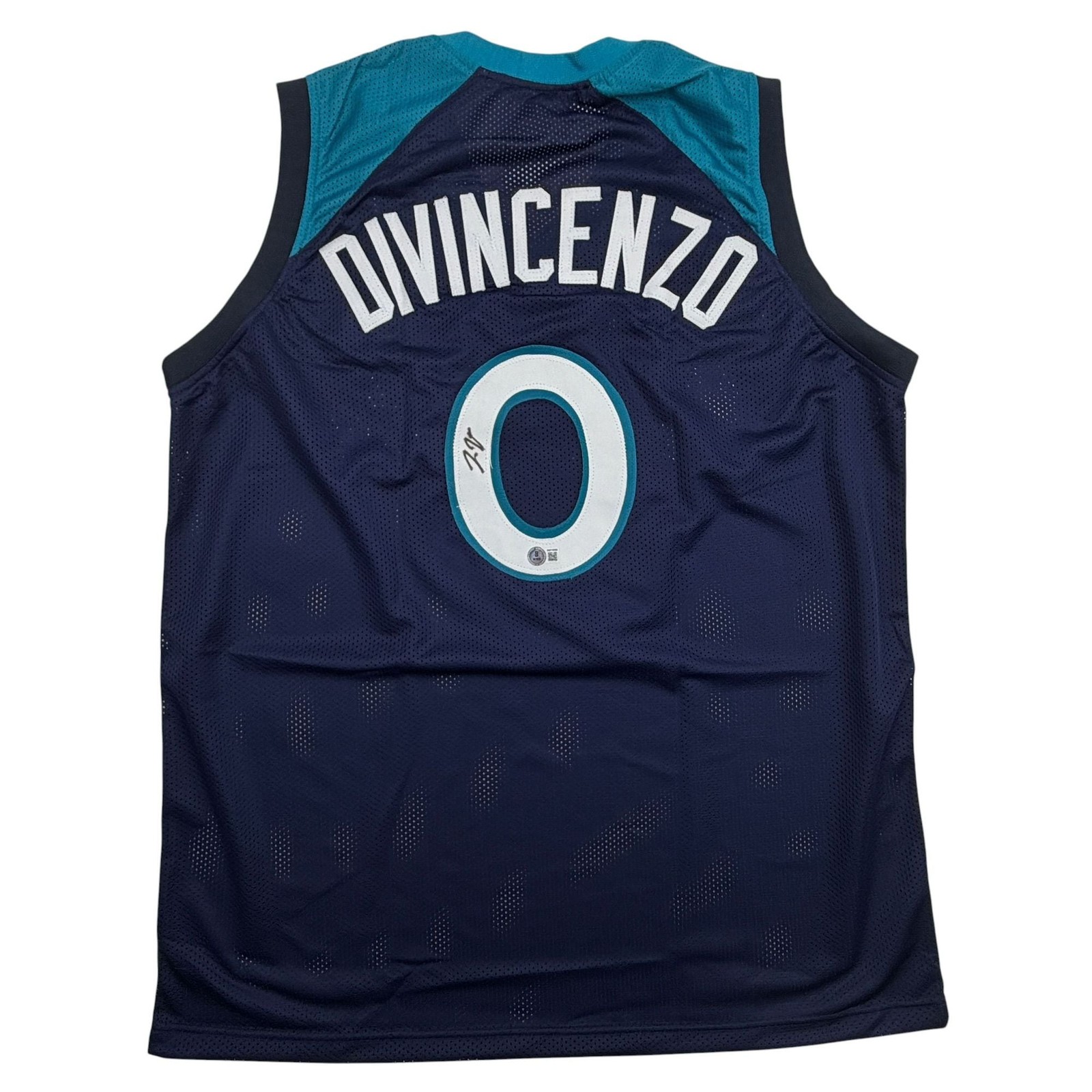 Autographed/Signed Donte Divincenzo Minnesota Blue Jersey Beckett BAS COA