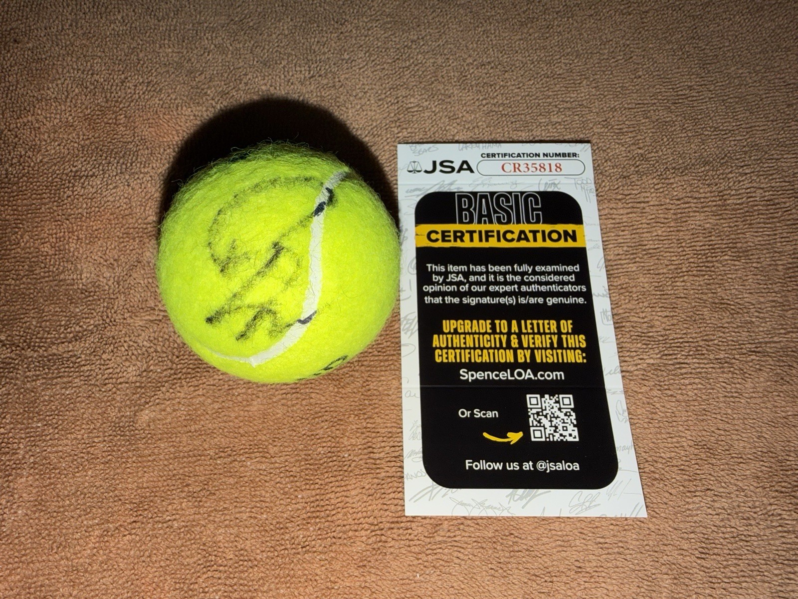 Rafael Nadal Signed Official French Open Tennis Ball Roland Garros Champ JSA
