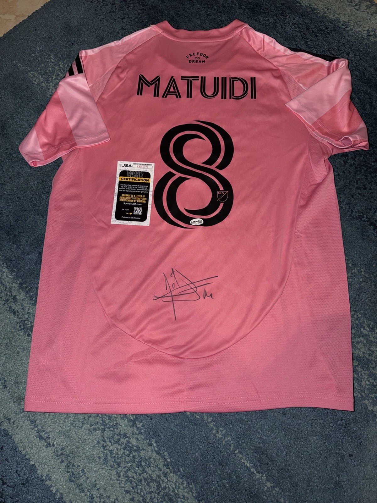 Blaise Matuidi Signed Inter Miami Jersey Superstar World Cup France JSA Auth #2