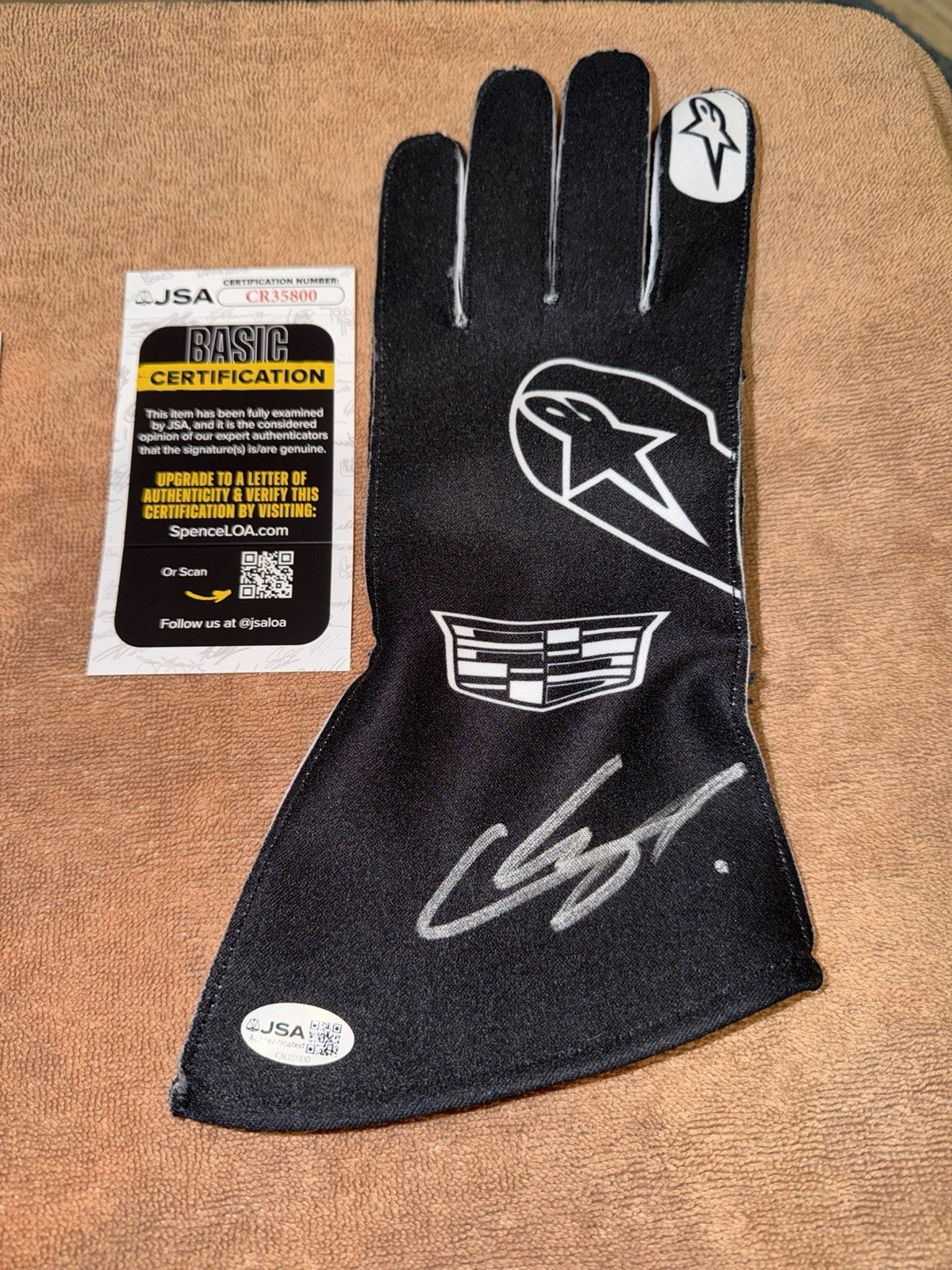 Sergio Checo Perez Signed Race Glove Formula 1 Star Mexico Legend JSA Auth #2