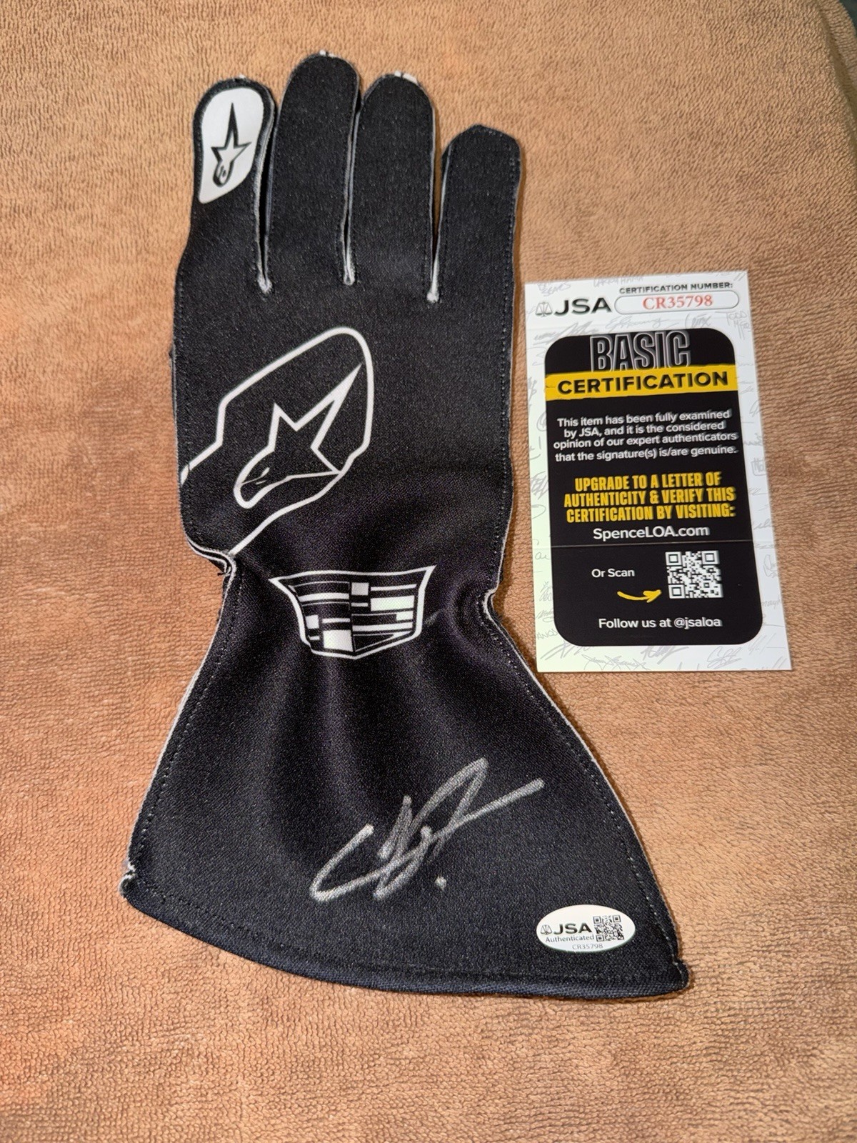 Sergio Checo Perez Signed Race Glove Formula 1 Star Mexico Legend JSA Auth #4
