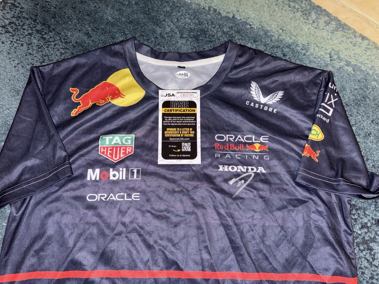 Yuki Tsunoda Signed Red Bull Racing Shirt Formula 1 Superstar Japan JSA Auth