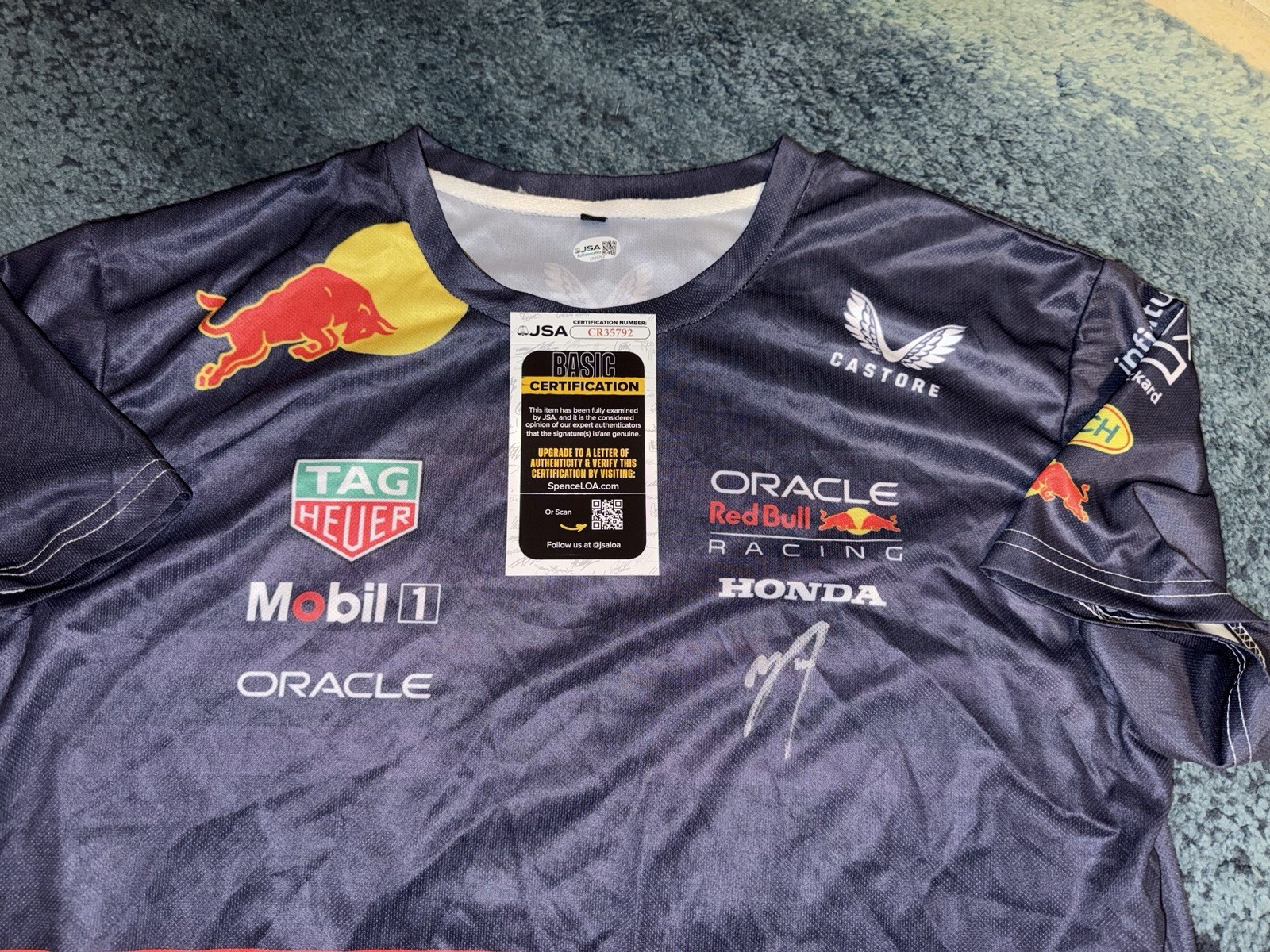 Yuki Tsunoda Signed Red Bull Racing Shirt Formula 1 Superstar Japan JSA Auth #2