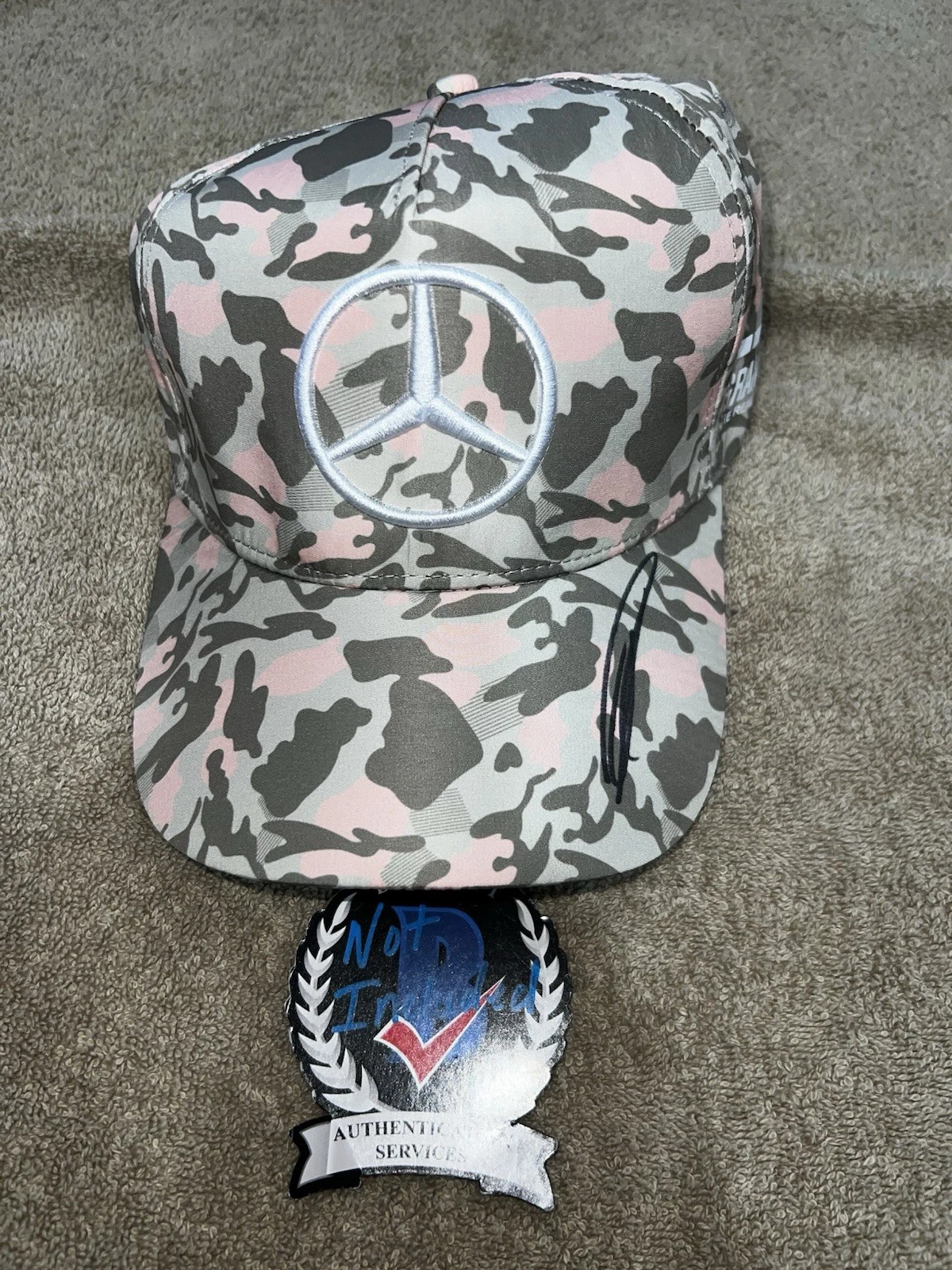 George Russell Signed Mercedes Racing Hat F1 Superstar #63 Beckett #2