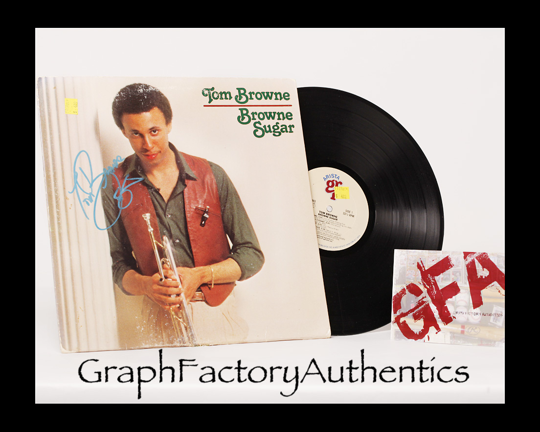 Tom Browne *Browne Sugar* Signed Record Album - Jazz Legend COA GFA