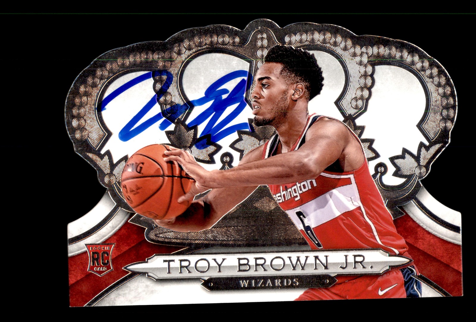 Signed Basketball Card Auto Troy Brown Jr. 2018-19 Panini Crown Royale #23