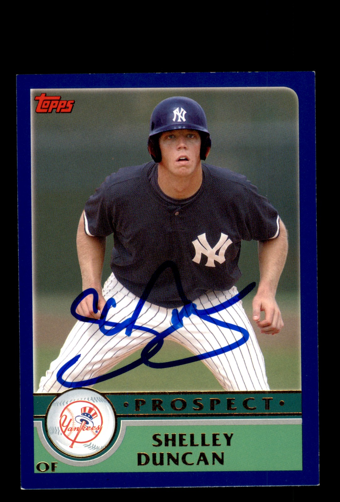 Signed Baseball Card Auto Shelley Duncan 2003 Topps #T158 New York Yankees