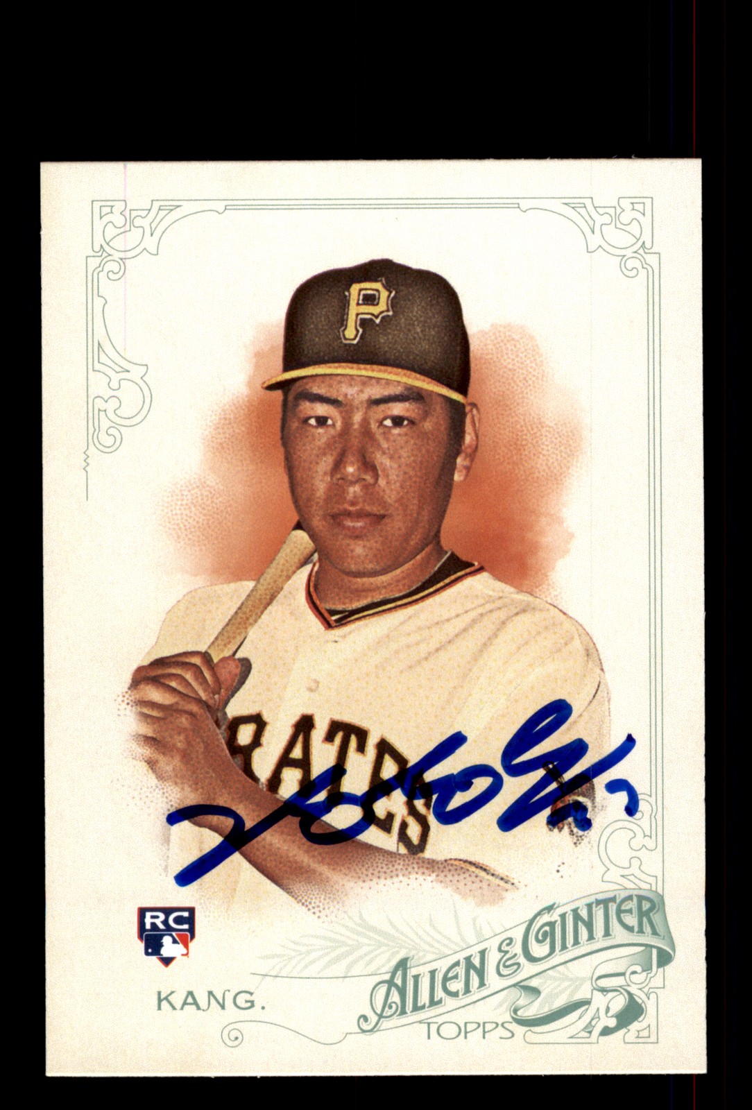 Signed Baseball Card Auto Jung Ho Kang 2015 Topps Allen & Ginter #265 Pirates