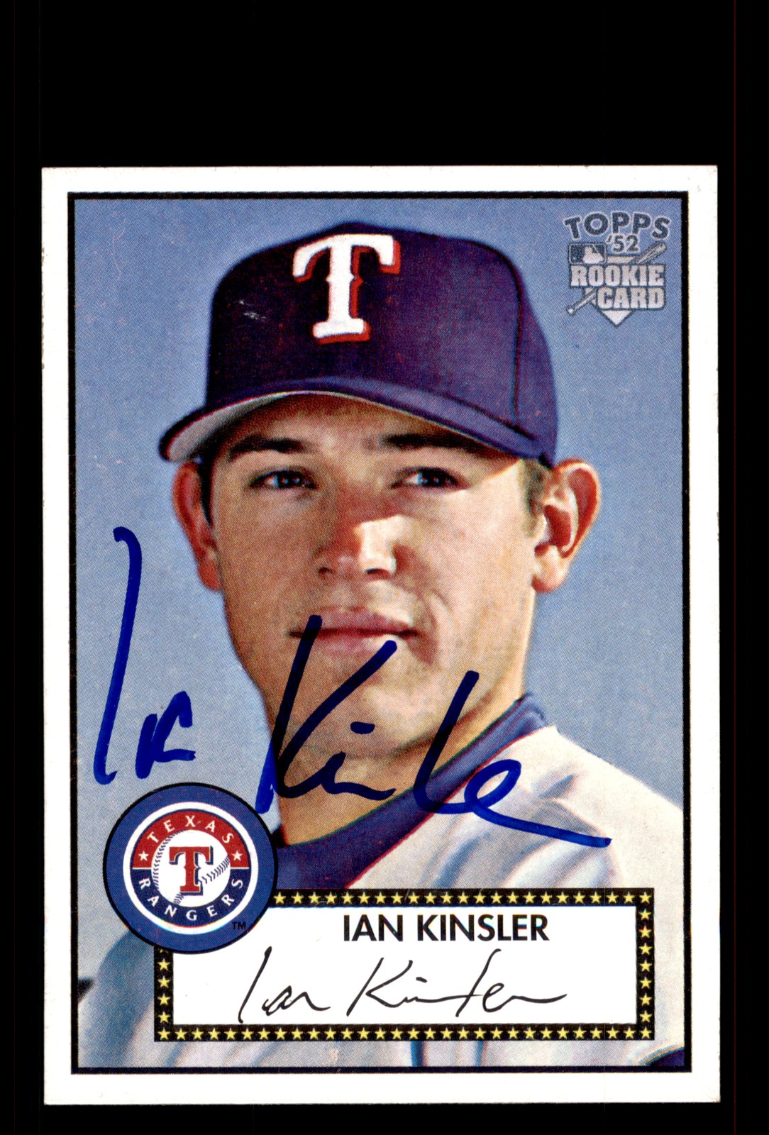 Signed Baseball Card Auto Ian Kinsler 2006 Topps '52 Rookies #149 Texas Rangers