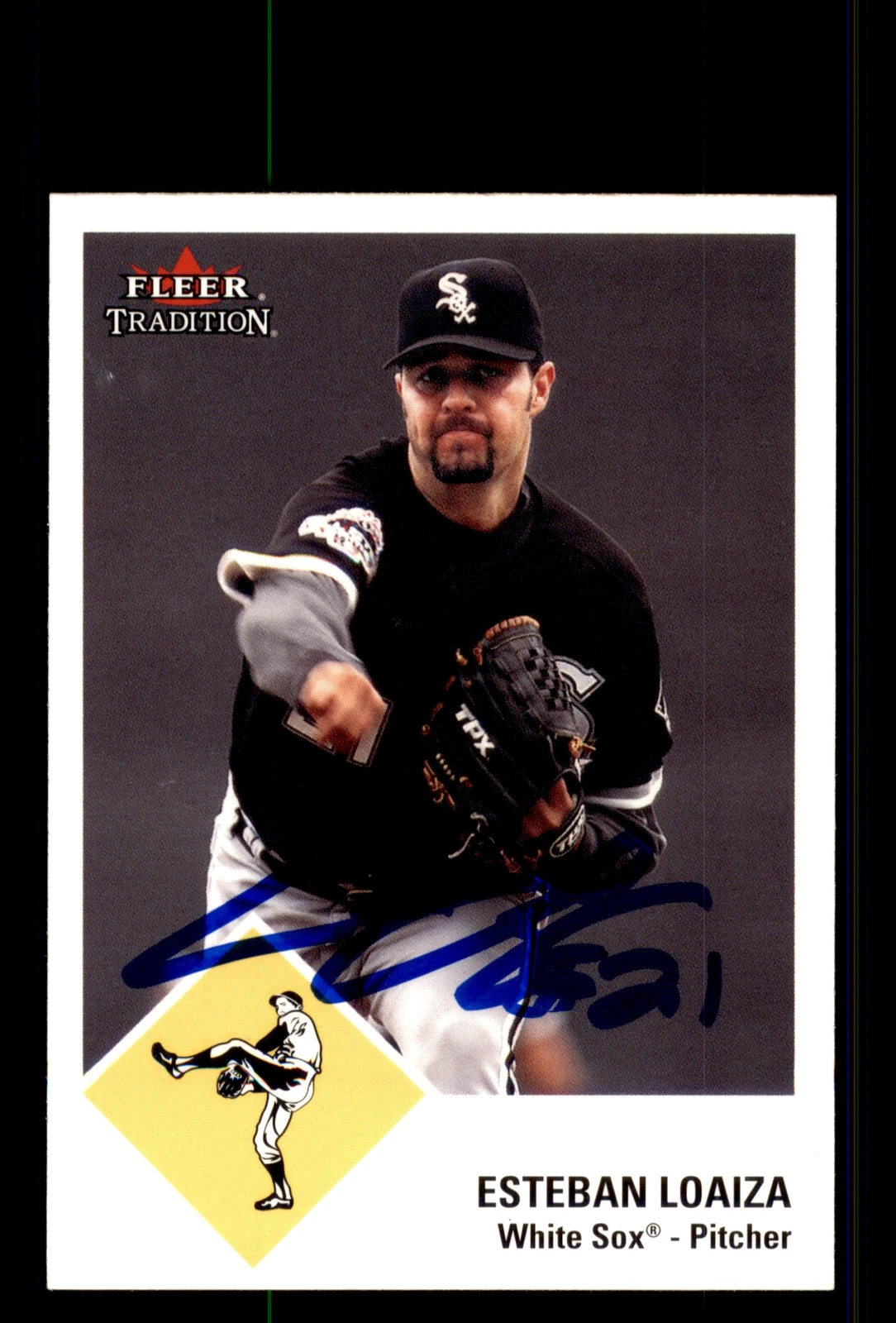 Signed Baseball Card Auto Esteban Loaiza 2003 Fleer Tradition #U80 White Sox