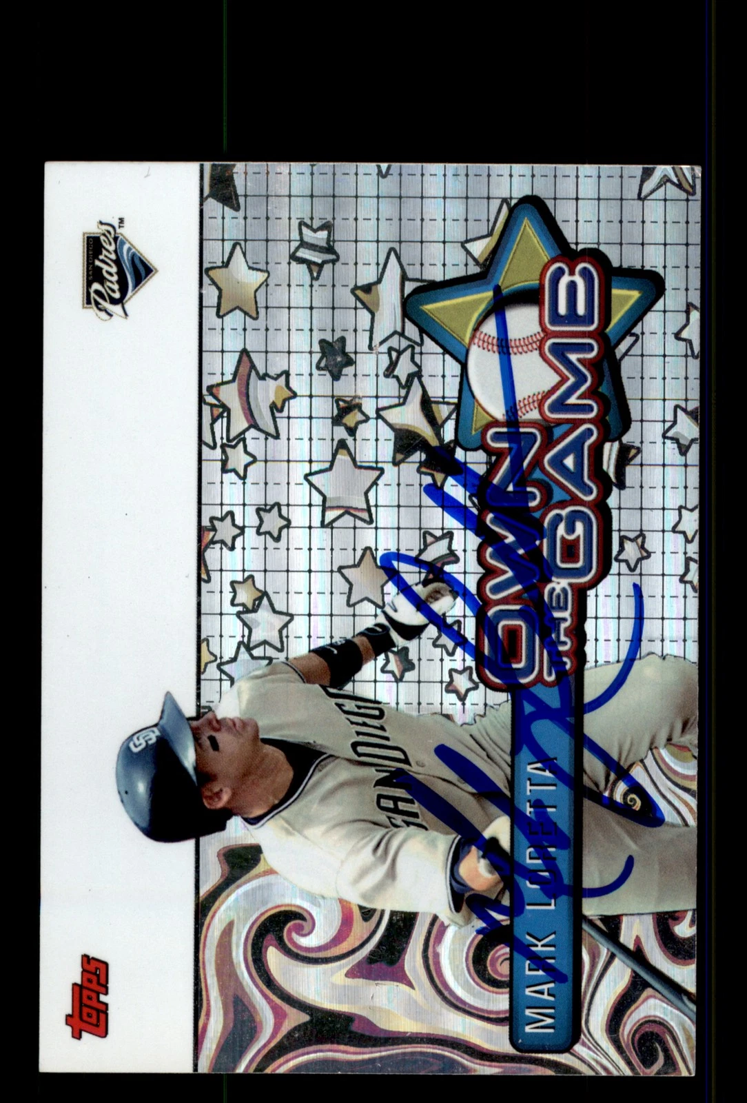 Signed Baseball Card Auto Mark Loretta 2005 Topps #OG25 San Diego Padres