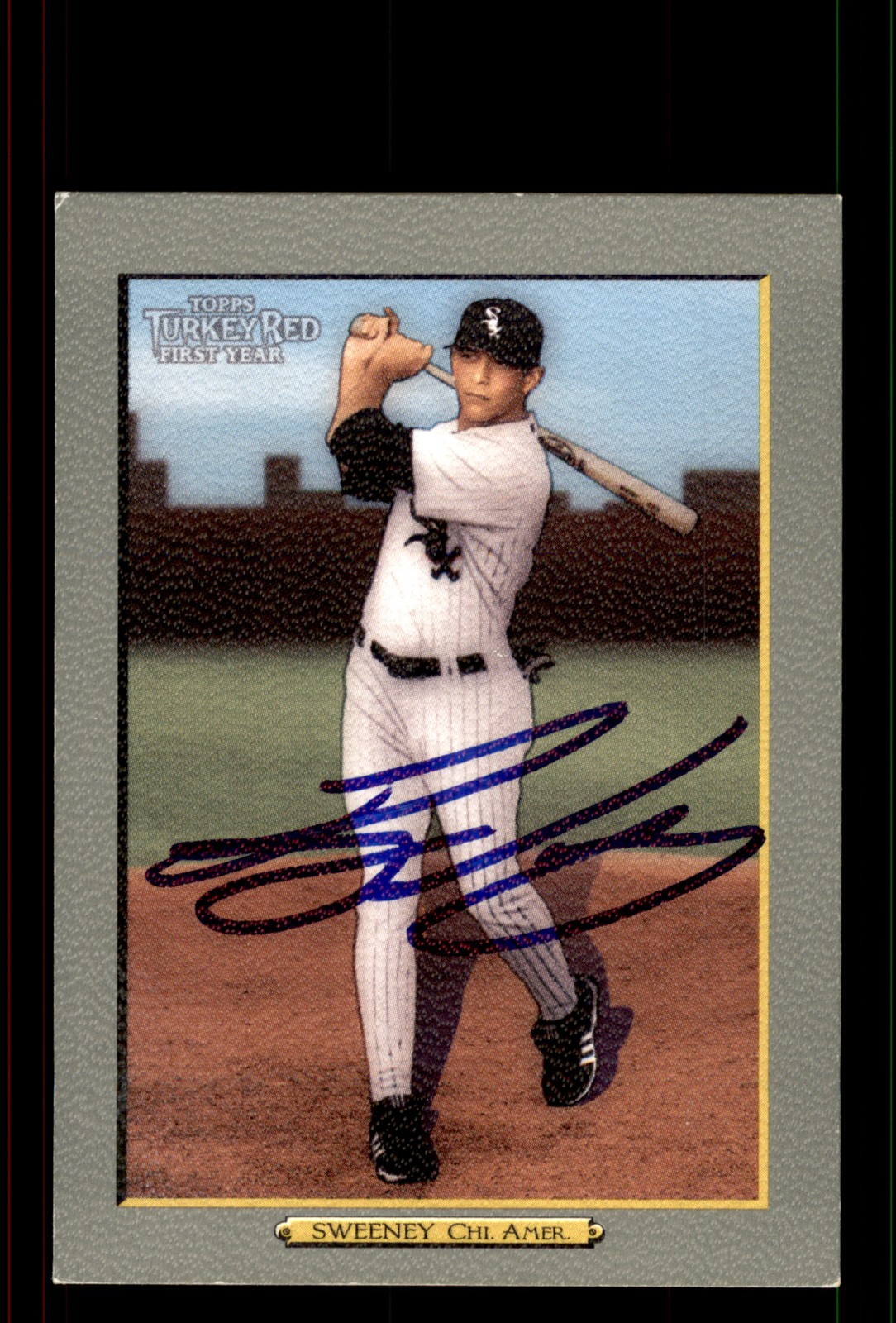 Signed Baseball Card Auto Ryan Sweeney 2005 Topps Turkey Red #288 White Sox