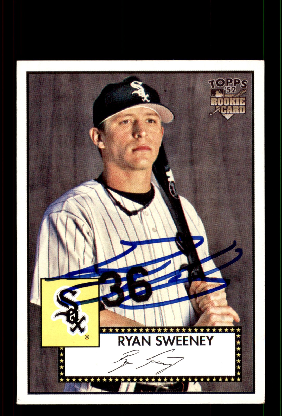 Signed Baseball Card Auto Ryan Sweeney 2007 Topps Rookie 52 #52 White Sox