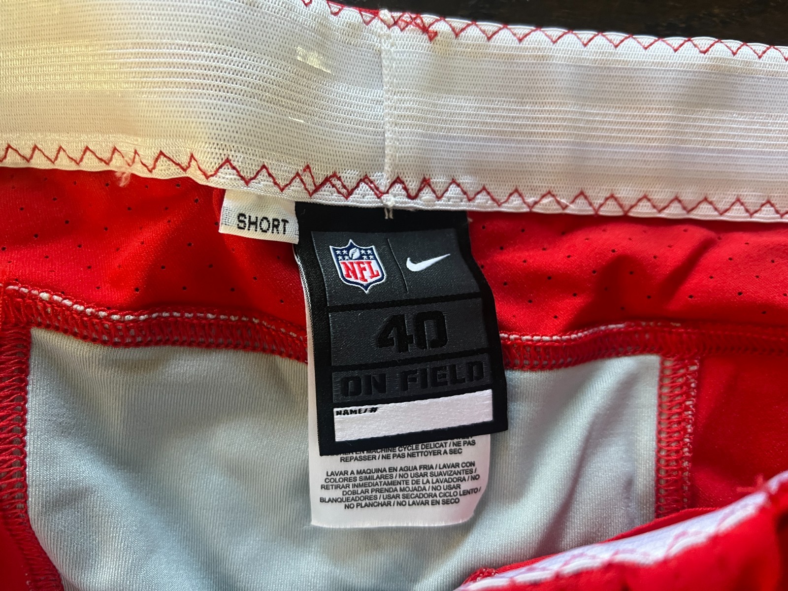 2018 GAME ISSUED KANSAS CITY CHIEFS FOOTBALL PANTS * NOT USED * RED SIZE 40