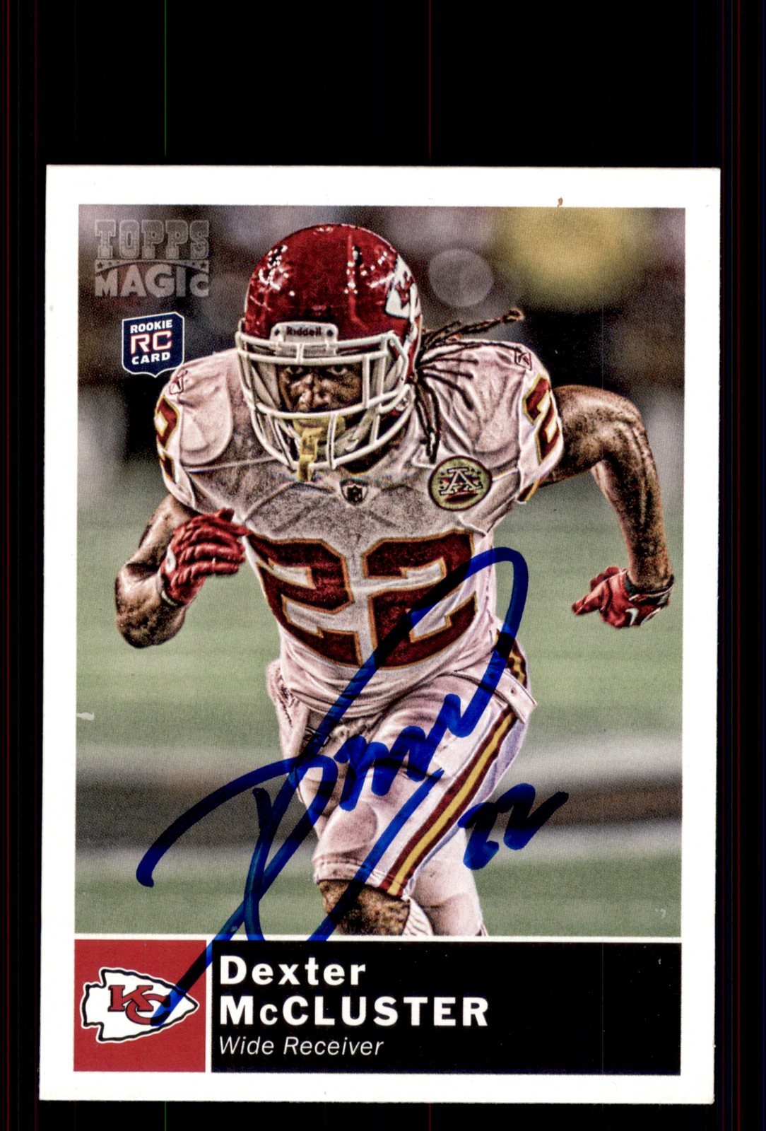 Signed Football Card Auto Dexter McCluster 2010 Topps Magic #124 KC Chiefs