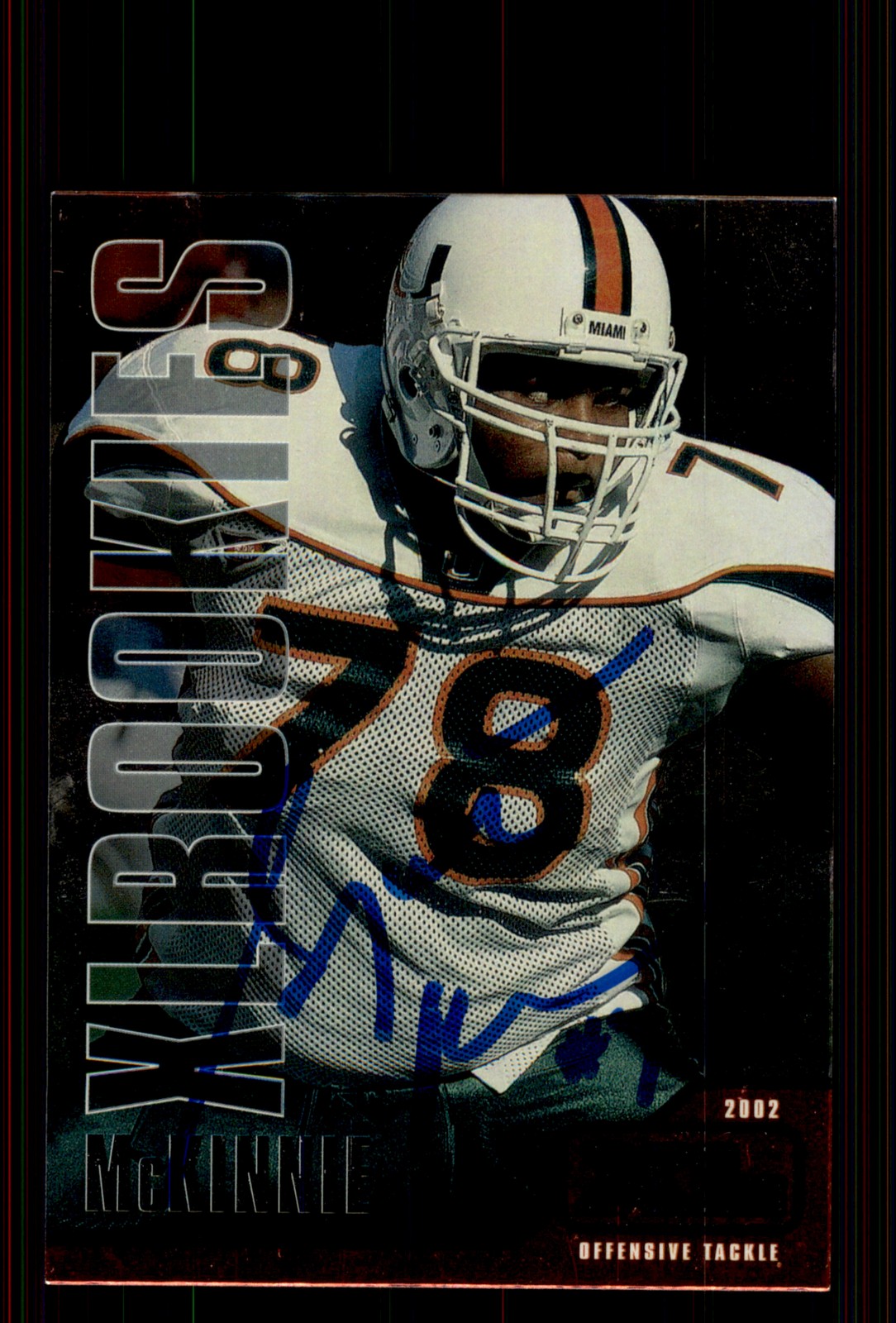 Signed Football Card Auto Bryant McKinnie 2002 Upper Deck XL #597 Vikings