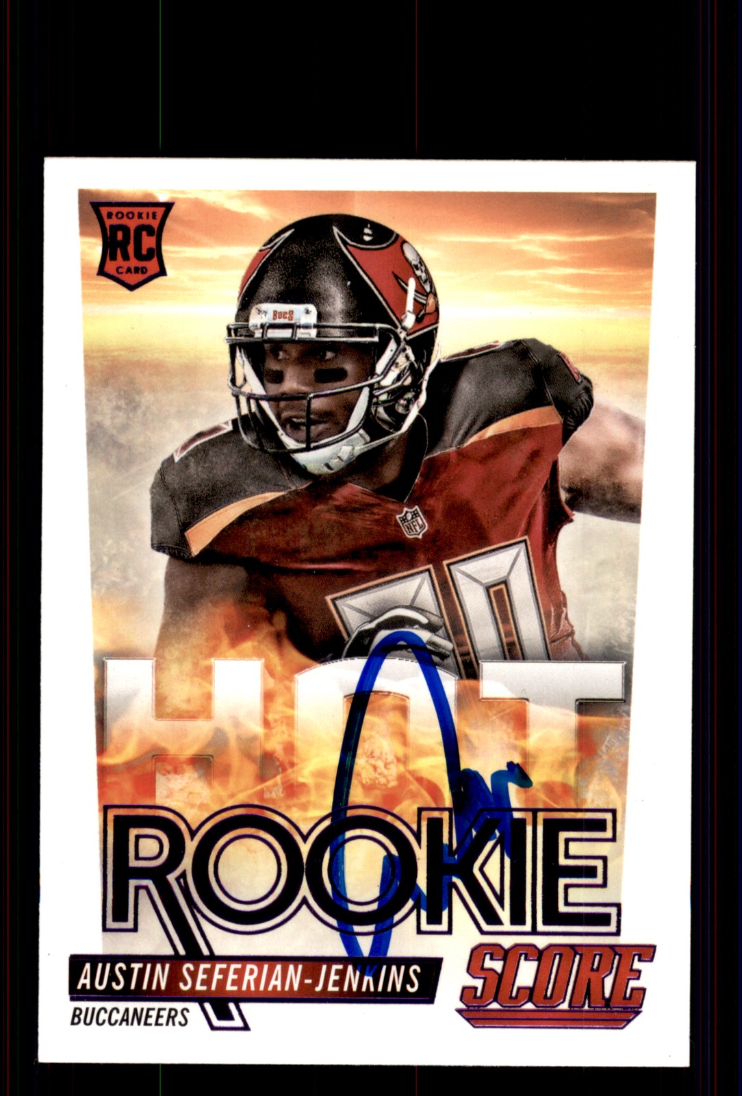 Signed Football Card Auto Austin Seferian-Jenkins 2014 Score #HR31 Tampa Bay