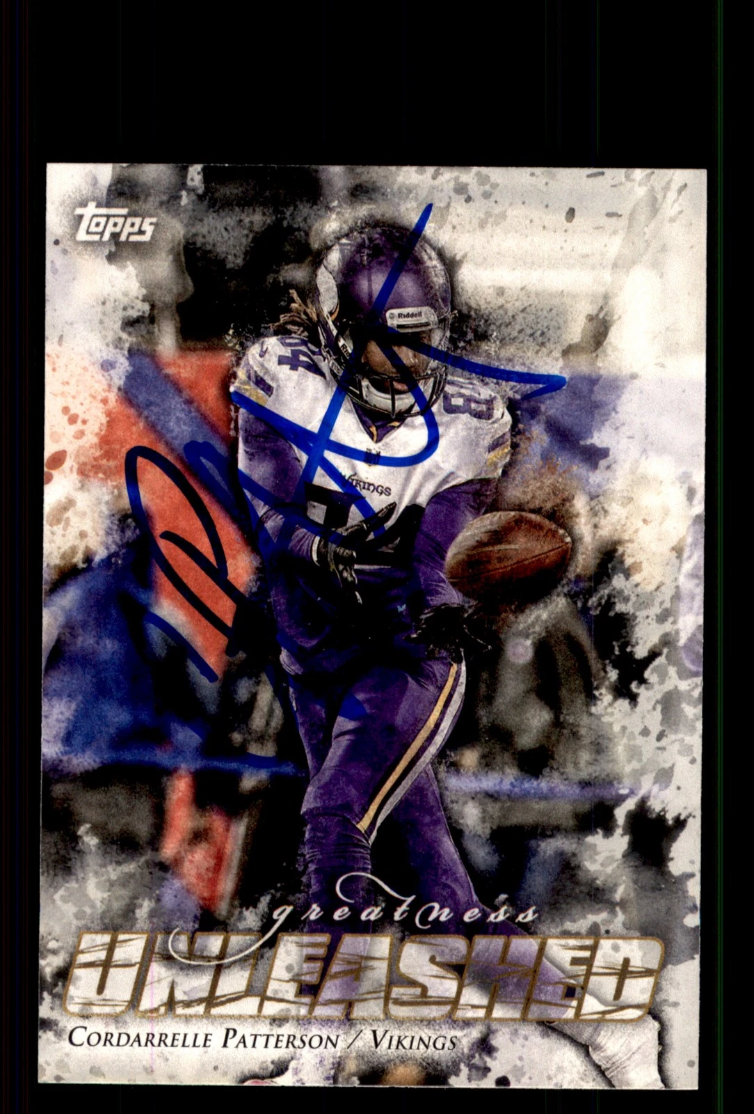 Signed Football Card Auto Cordarrelle Patterson 2014 Topps #GU-CP Vikings