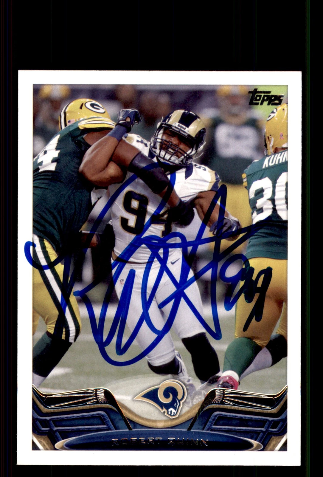 Signed Football Card Auto Robert Quinn 2013 Topps #26 St. Louis Rams