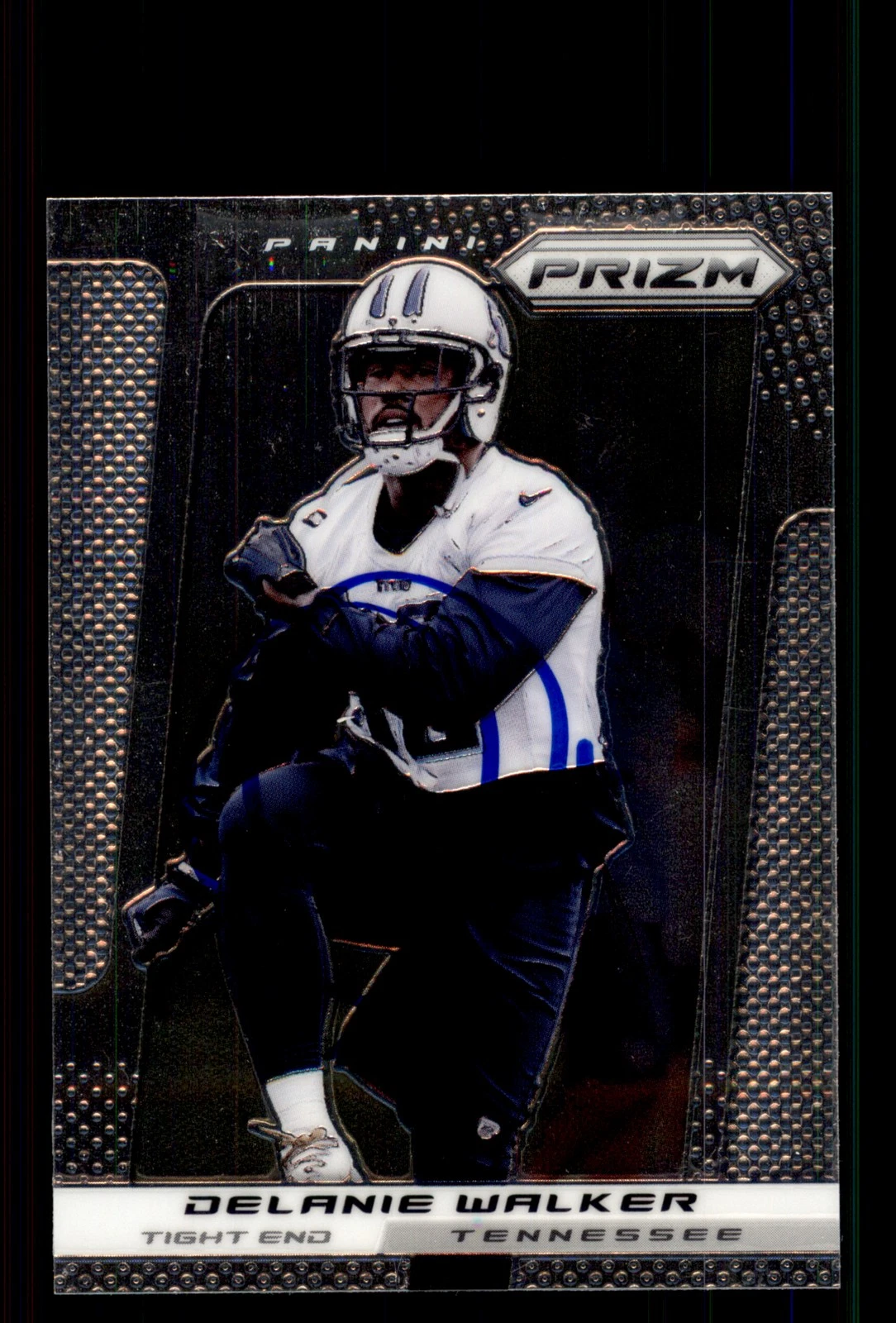Signed Football Card Auto Delanie Walker 2013 Panini Prizm #50 Tennessee Titans