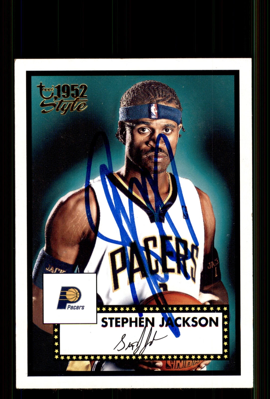 Signed Basketball Card Auto Stephen Jackson 2005-06 Topps 1952 Style #47
