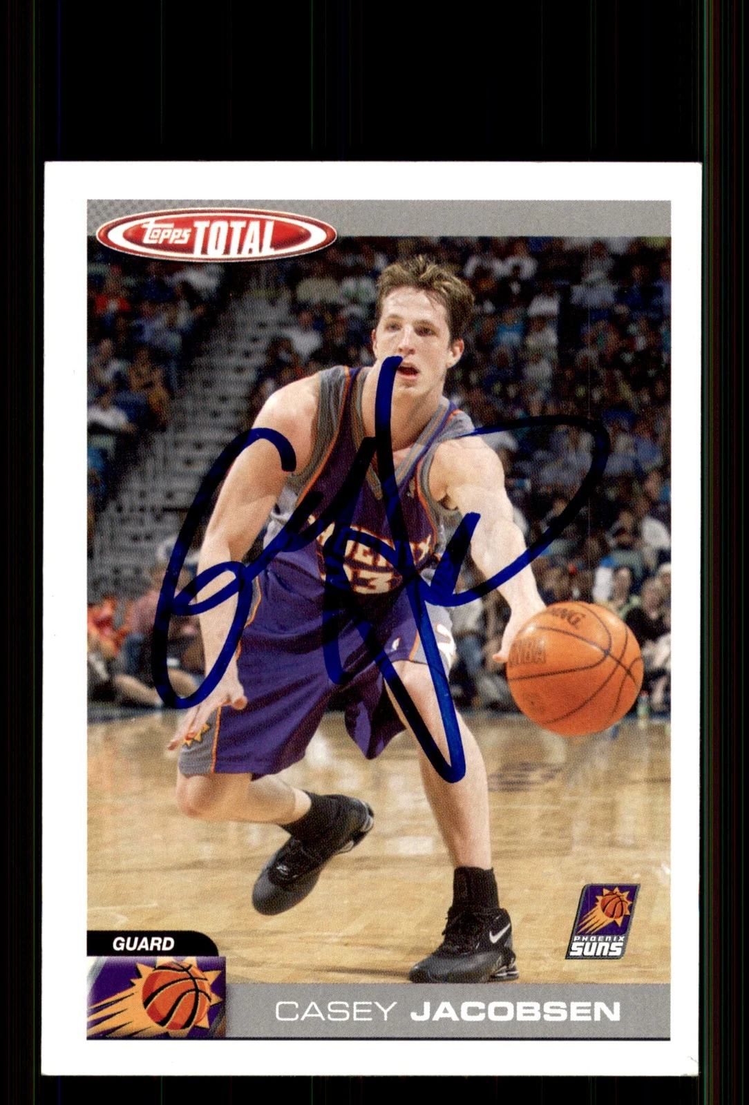 Signed Basketball Card Auto Casey Jacobsen 2004-05 Topps Total #230 Phoenix Suns