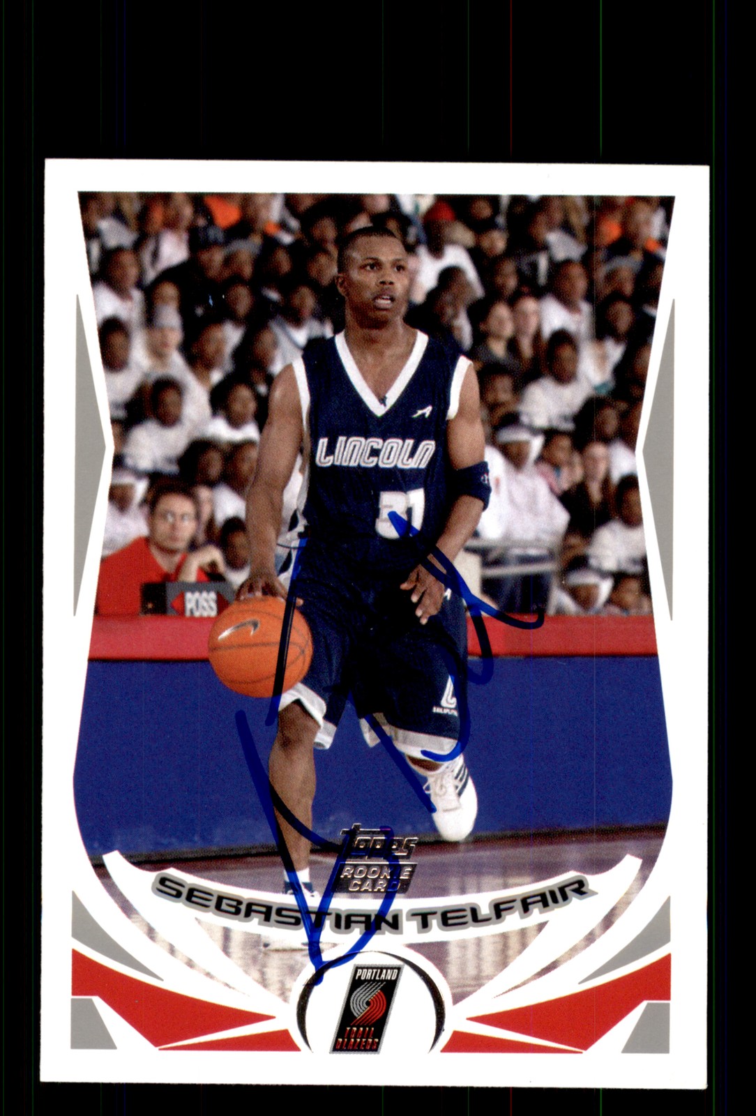 Signed Basketball Card Auto Sebastian Telfair 2004-05 Topps #233