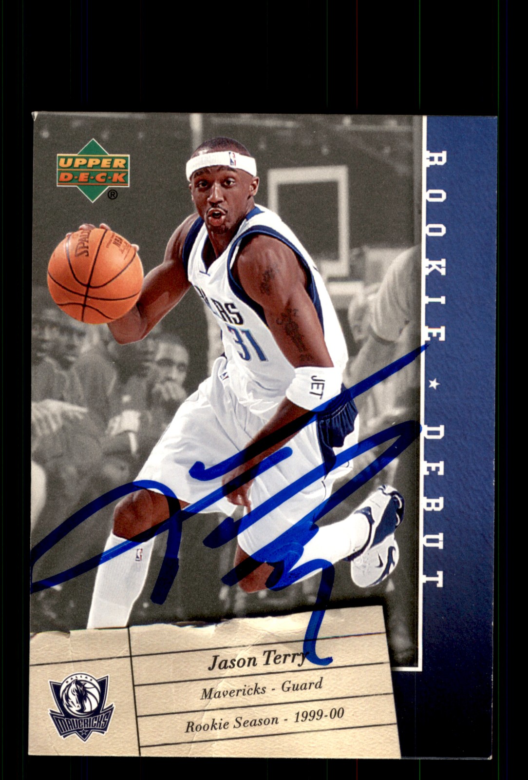 Signed Basketball Card Auto Jason Terry 2006-07 Upper Deck Rookie Debut #19