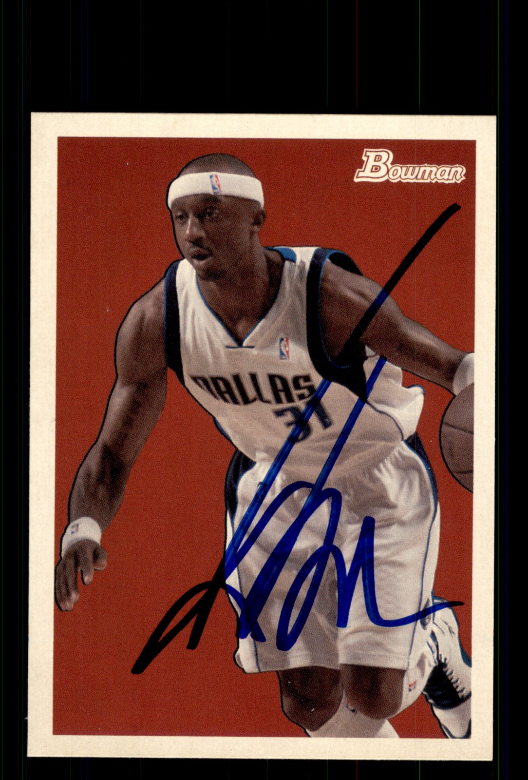 Signed Basketball Card Auto Jason Terry 2009-10 Bowman 48 #18 Dallas Mavericks