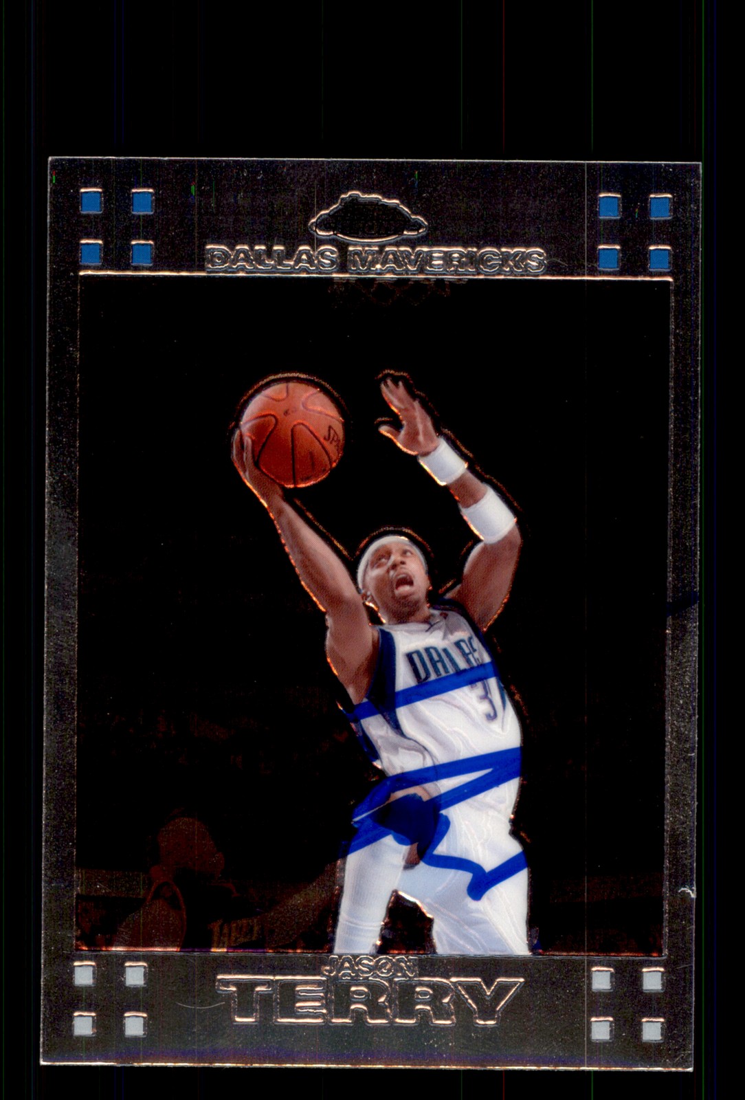 Signed Basketball Card Auto Jason Terry 2007-08 Topps Chrome #59 Mavericks