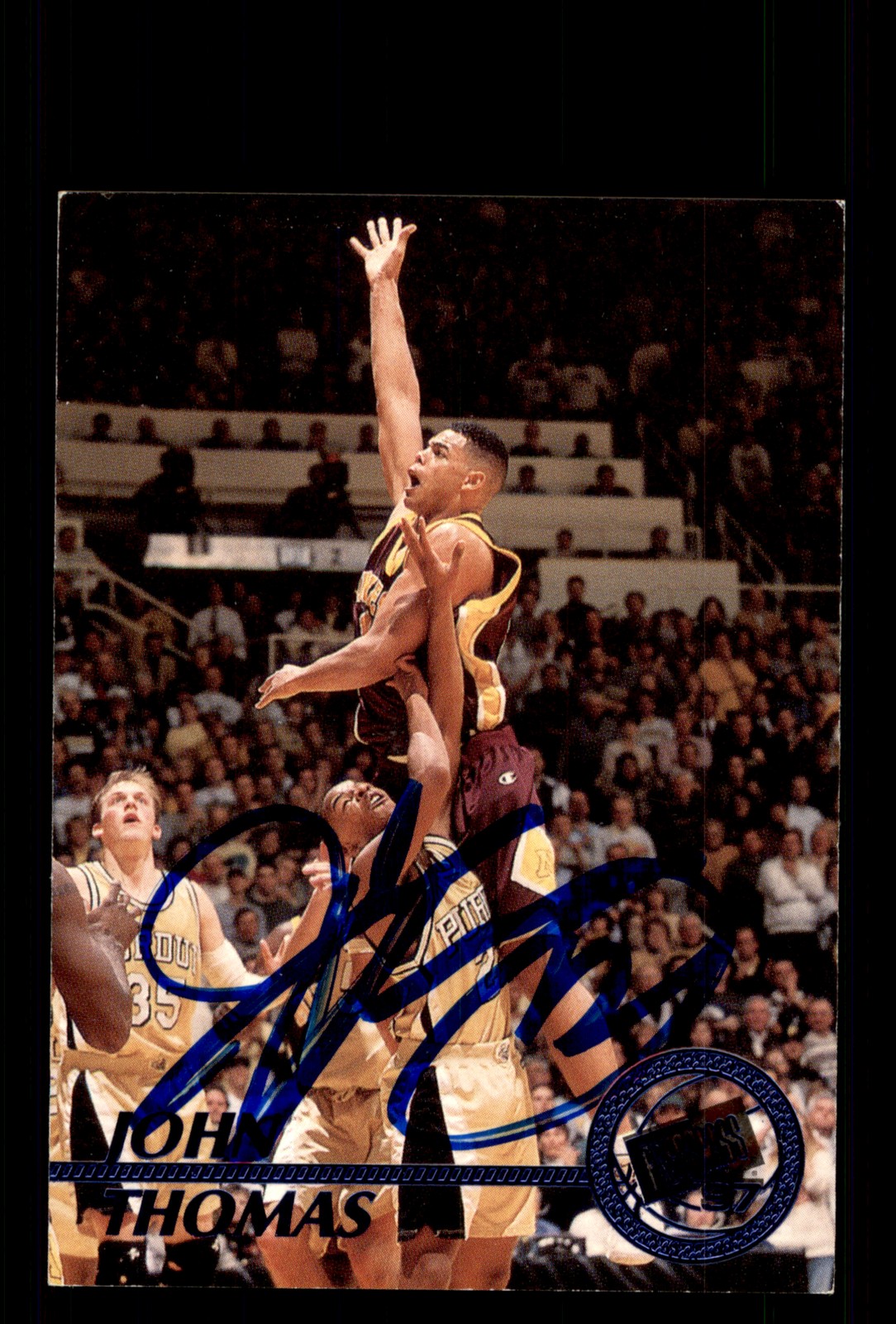Signed Basketball Card Auto John Thomas 1997 Press Pass #23 Minnesota