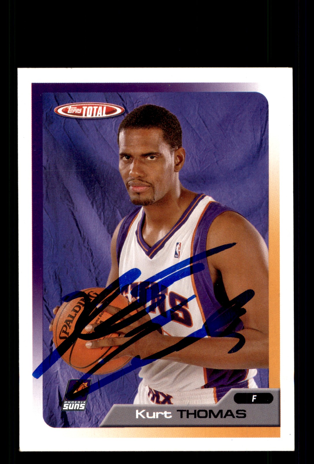 Signed Basketball Card Auto Kurt Thomas 2005-06 Topps Total #264 Phoenix Suns