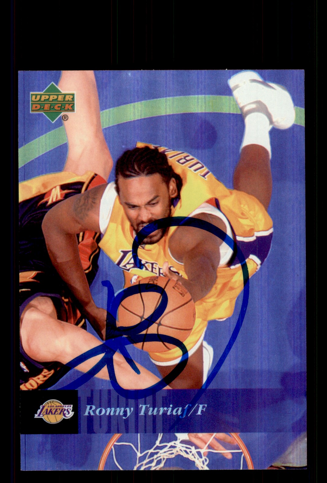 Signed Basketball Card Auto Ronny Turiaf 2006-07 Upper Deck #87 LA Lakers