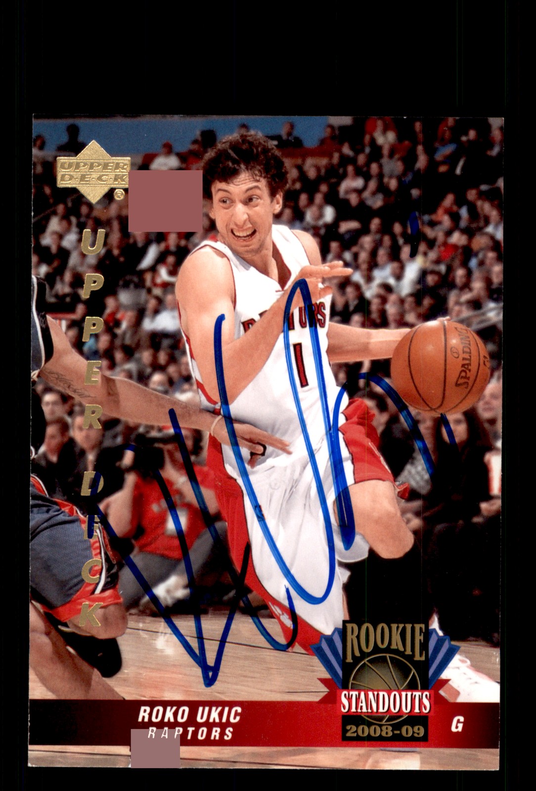 Signed Basketball Card Auto Roko Ukic 2008-09 Upper Deck Lineage #RS-33 Raptors